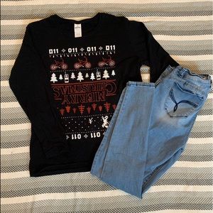 Stranger Things Christmas Long-Sleeve